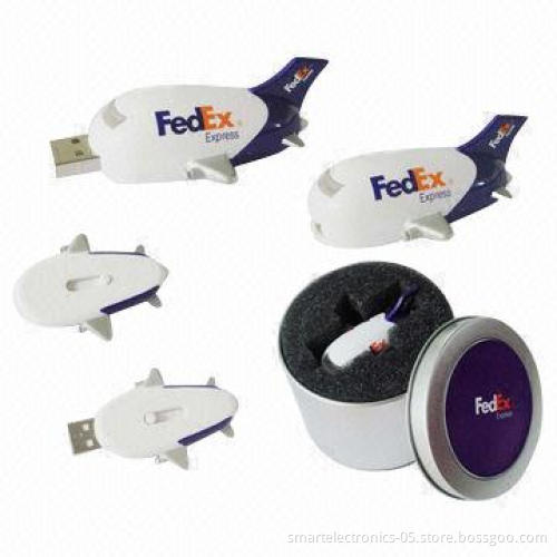 Airplane-shaped USB Flash Drives with 64MB-128GB Capacity